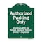 Signmission Authorized Parking Violators Will Towed Away Owner Expense Aluminum Sign, 18" L, 24" H, GW-1824-9996 A-DES-GW-1824-9996 - alternate 1